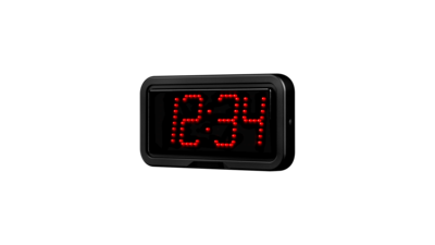 Digital NTP clock RGB.HH:MM display, 15cm digit height, red diode,IP66