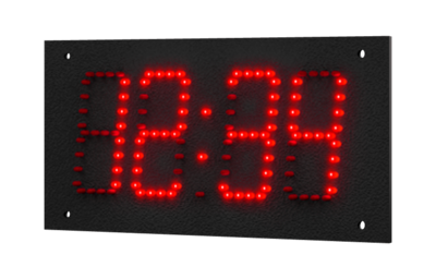 Digital NTP clock RGB.HH:MM display, 20cm digit height, red diode,IP66