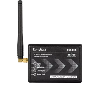 SM-TCPIP-LR-TS: Automatic data reading, 868MHz, data transfer via LAN/RJ45, memory 2000 records, wireless range 150m