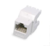 Cat6, UTP, RJ45 keystone jack, punch down type, white