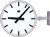 Slave Clock, alu, HH:MM, A, Ø600, Double sided. Wall- or ceiling mounting to be stated at order