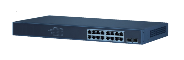 16 + 2 Port Unmanaged Gigabit PoE  Switch